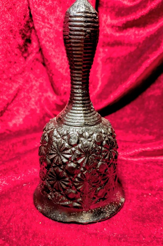Hand Carved West Virginia Coal Bell  and Ringer Souvenir