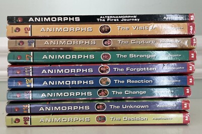 ANIMORPHS Series- K.A. Applegate- 9 Book Lot - #1, 2, 6, 7, 11, 12