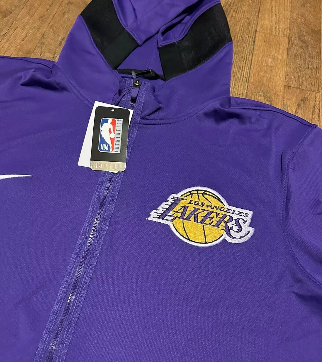 Nike NBA 75 Los Angeles LA Lakers Showtime Dri-Fit Purple Hoodie