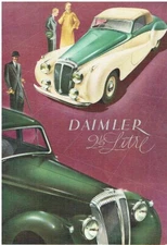 DAIMLER DB18 CONSORT SALOON & DROP-HEAD COUPE 1949-53 FACTORY SALES BROCHURE