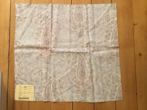 RALPH LAUREN 26" X 24" FABRIC REMNANT " Stepping Stone PSLY Mineral “China #55 - Picture 3 of 4