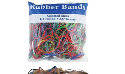 Assorted Size Color Rubber Bands Multicolor Craft Office School   1/2lb new
