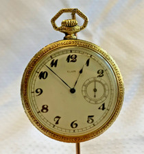 Antique 1918 Elgin Pocket Watch 20575847 12S 7J Openface Model 2 Working