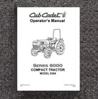 8354 Tractor Operator Instruction Maintenance Manual Cub Cadet - Printed Manual