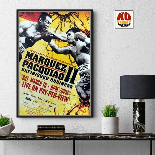 MANNY PACQUIAO vs. JUAN MANUEL MARQUEZ (2) Original HBO Boxen Poster AUKT - Bild 17 von 20