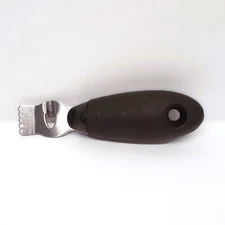 OXO Good Grips Citrus Zester Channel Knife Stainless Steel Black Silicone 5"