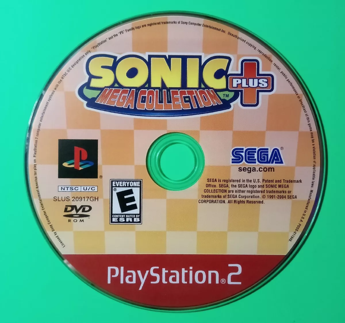 Sonic Mega Collection Plus PS2 - DISC ONLY - Tested