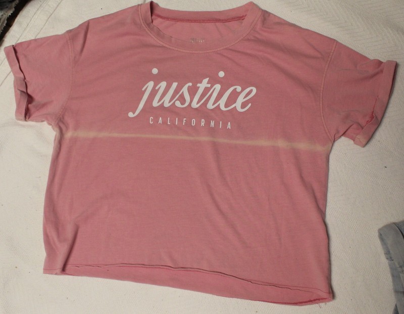 Girls Justice t shirt size 8