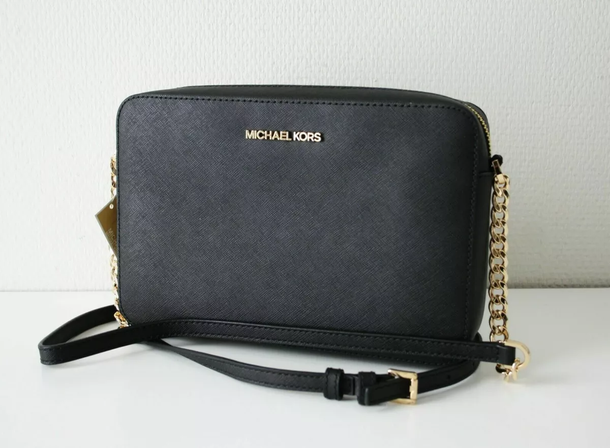 Michael Kors Jet Set Large East West Crossbody Black Saffiano 192317134629  