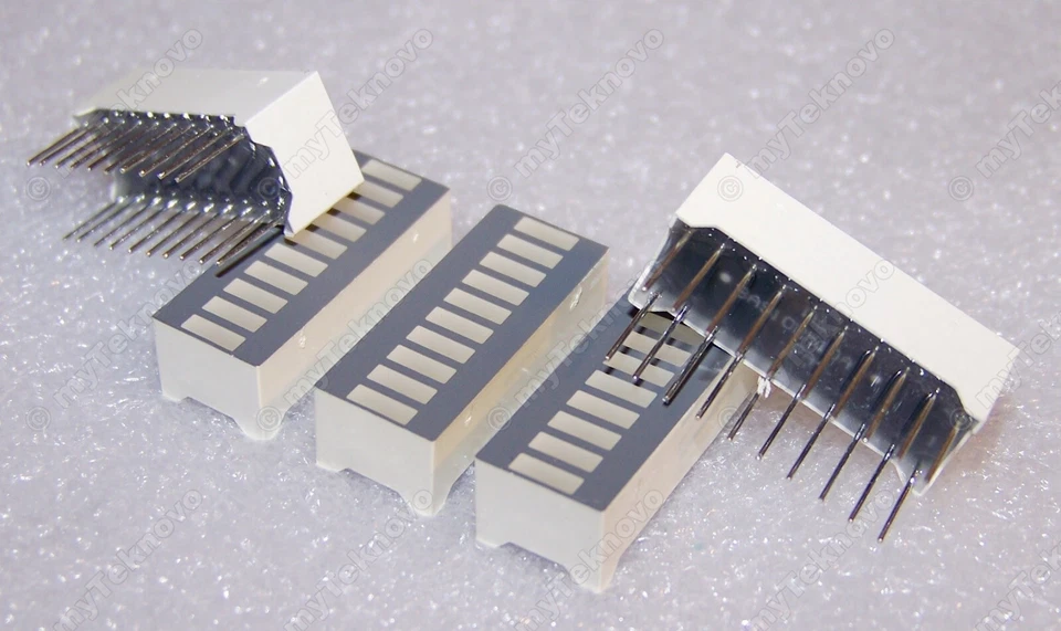 5x YELLOW LED Array BARGRAPH 10-Segs High Bright Intensity [for Arduino] USA - Image 3 of 4