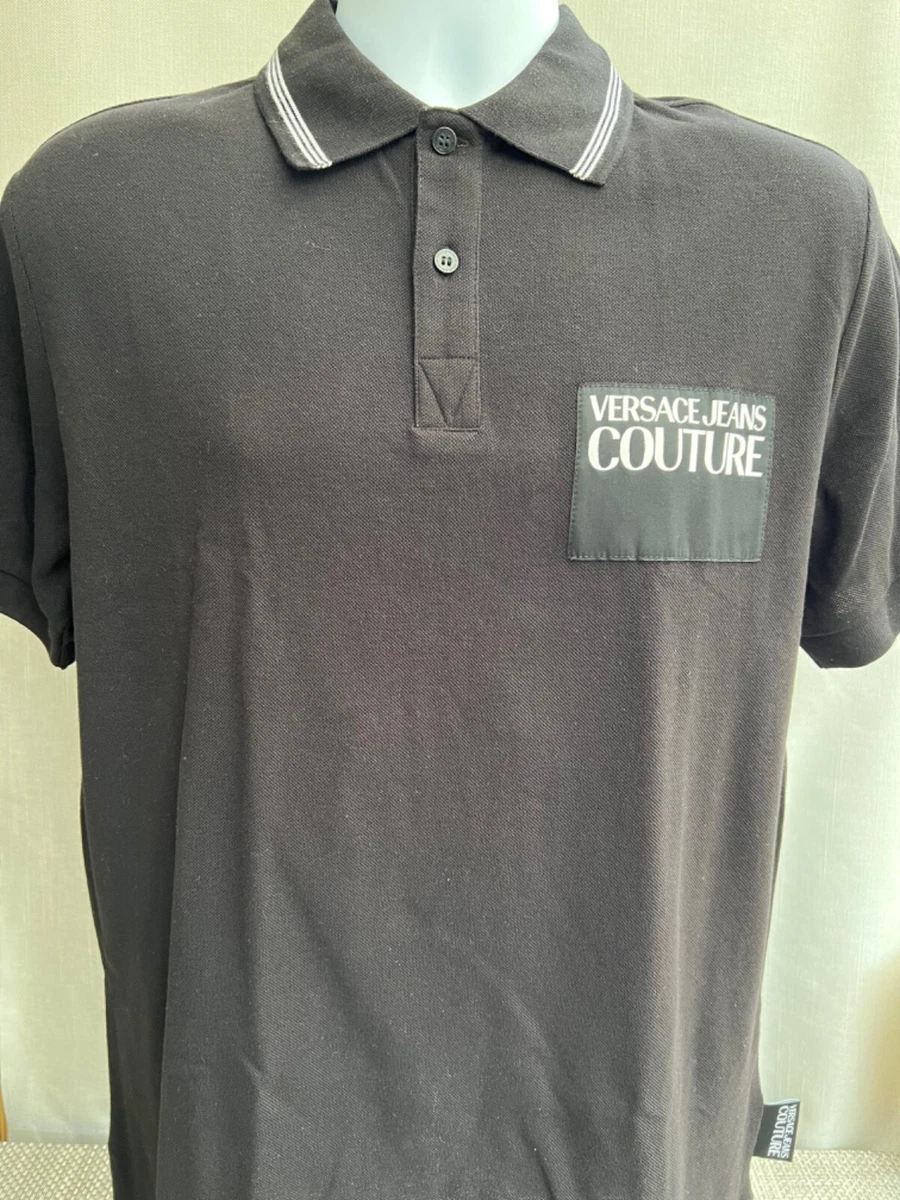 New Men s Versace Jeans Couture Polo Shirt eBay