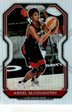 2021 Panini Prizm WNBA #44 Angel McCoughtry Silver Prizm Las Vegas Aces