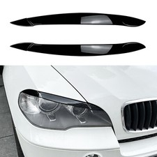 Headlight Eyelid Eyebrow Trim Cover For Bmw X5 E70 2008-2013 2009 Gloss Black Headlight Eyelid Eyebrow Trim Cover For Bmw X5 E70 2008-2013 2009 Gloss Black