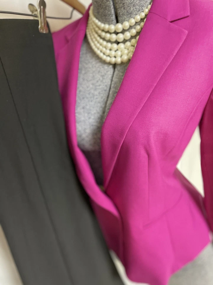 NEW Ann Taylor Pant Suit Size 4 Two Piece Set 31X30 Pockets Executive NEW - Image 4 of 4