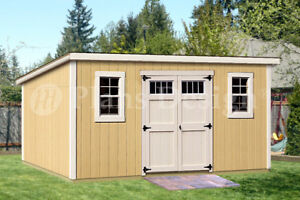 8' x 16' Deluxe Shed Plans, Modern Roof Style, #D0816M ...