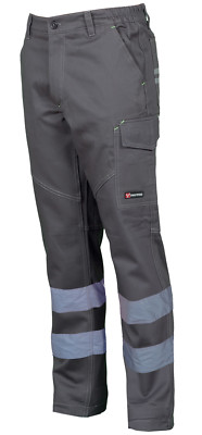 Pantaloncini Da Lavoro Uomo Alta Visibilit&agrave; | In Pile Con Bande Riflettenti | Multi Tasche