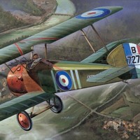Academy Hobby Modellbausatz - 1/35 Sopwith Camel F.1 Doppeldecker, Hochdetail...