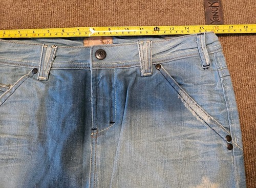 Falda de jean corto de mezclilla para mujer YANUK Y2K, talla 8, azul WSL440054 - Imagen 9 de 15