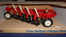 Ertl Four Bottom Tillage plow 1/16 Scale Diecast Frame New - Old Stock USA NIB