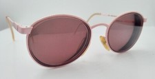 Vintage Starline Design 702 Pink Oval Metal Sunglasses Italy FRAMES ONLY