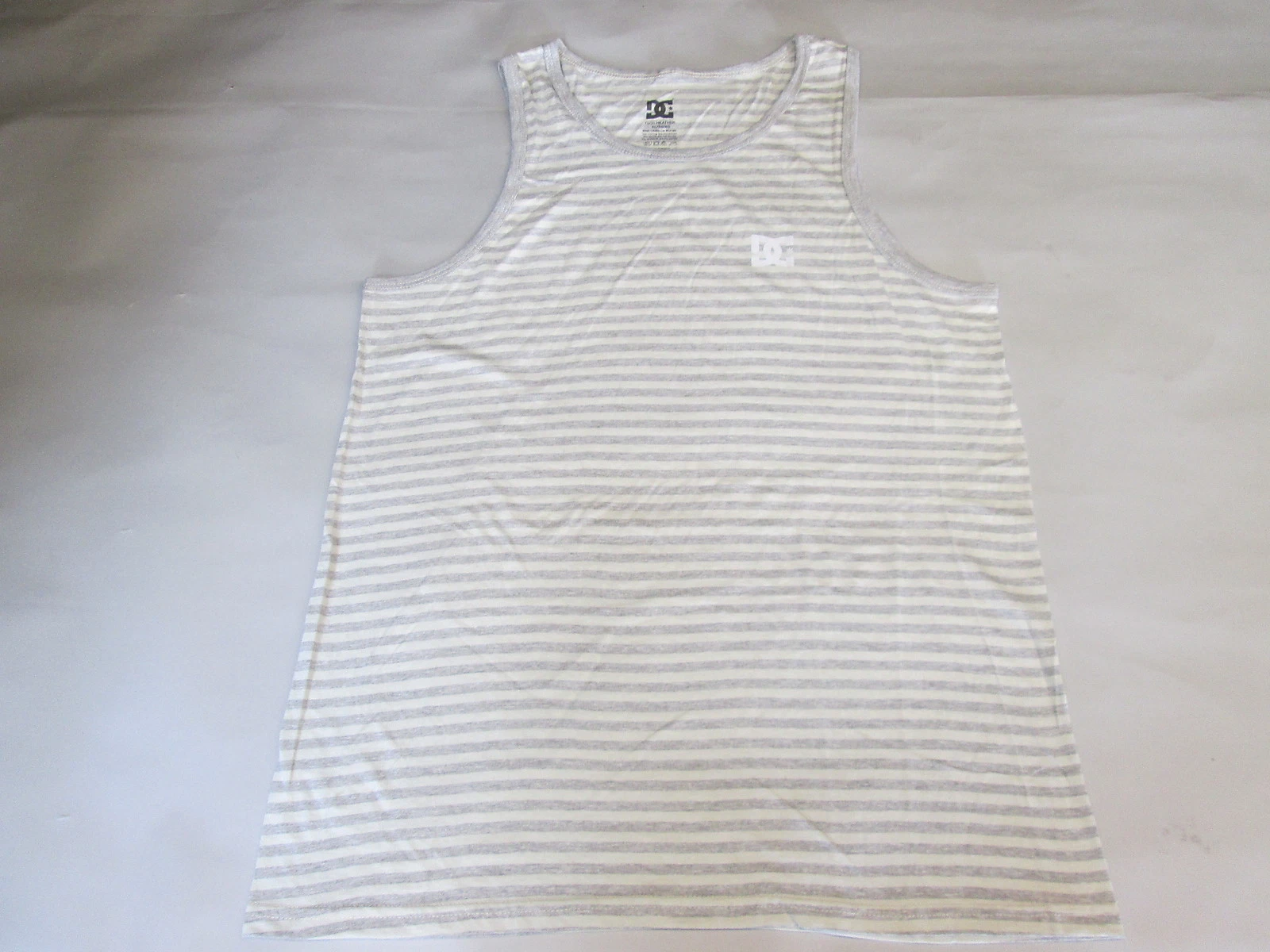 Mens Genuine DC Casual Fashion Skate bmx tank tee vest S M L XL XXL cream DC132