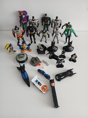 Großes Konvolut Lot Batman verwandte Spielzeug Figuren ERTL KENNER DC COMICS 