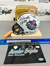 2003 PRO BOWL TEAM SIGNED MINI HELMET VINATIERI JOEY PORTER DRIVER JAMMER-XG COA