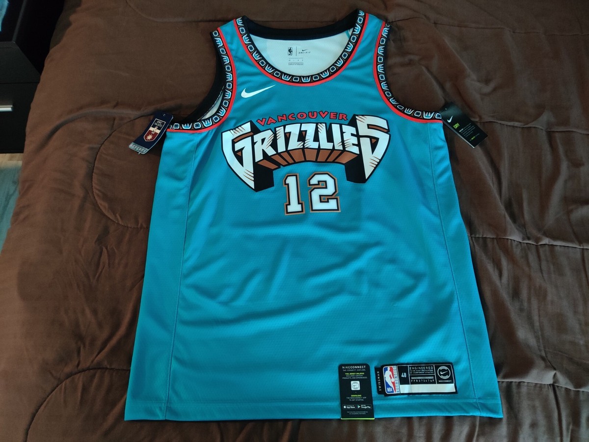 100% Original Nike Vancouver Grizzlies Ja Morant teal