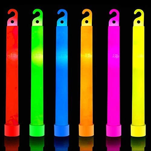 32 Ultra Bright 6 Inch Large Glow Sticks Chem Light Sticks with 12 Colored