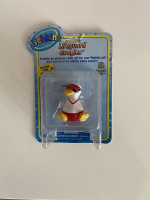 Vintage Webkinz Ganz Spielfigur mit Code versiegelt - Rettungsschwimmer Ente 