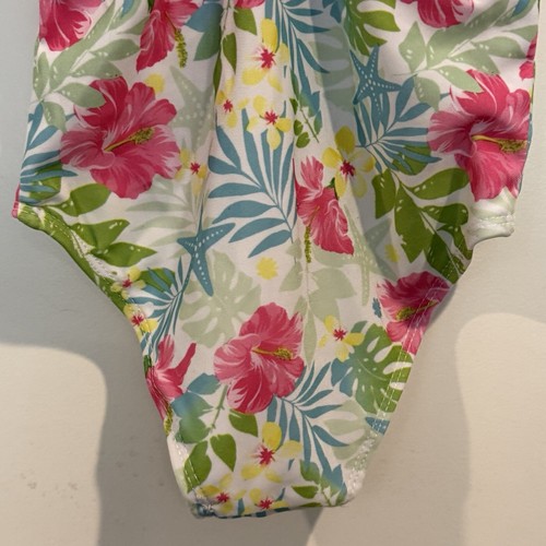 Costume da bagno Disney Sirenetta Ariel pezzo unico, rosa con volant, bambina 2T - Foto 11 di 24