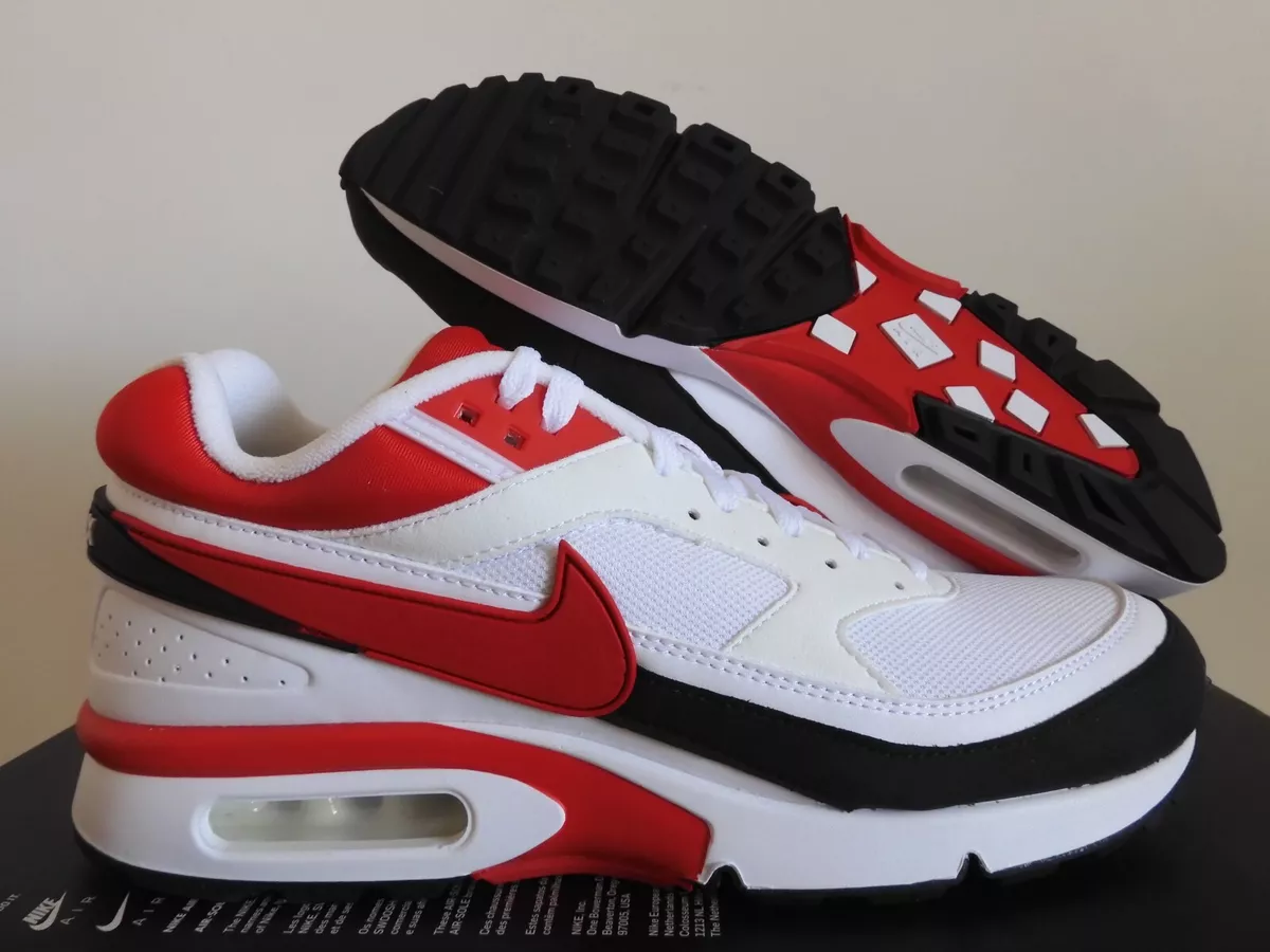 NIKE AIR MAX BW OG WHITE-SPORT RED-BLACK SZ 10 [DN4113-100]