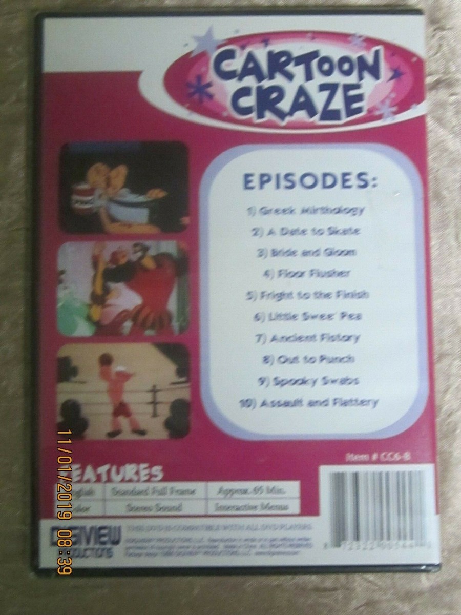 LOT OF 6 CARTOON CRAZE DIGITALLY REMASTERED VINTAGE CLASIC
