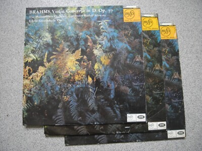 Gioconda De Vito, Brahms Violin Cto, PO Swartz,EMI MFP 2003, 3 Different Labels