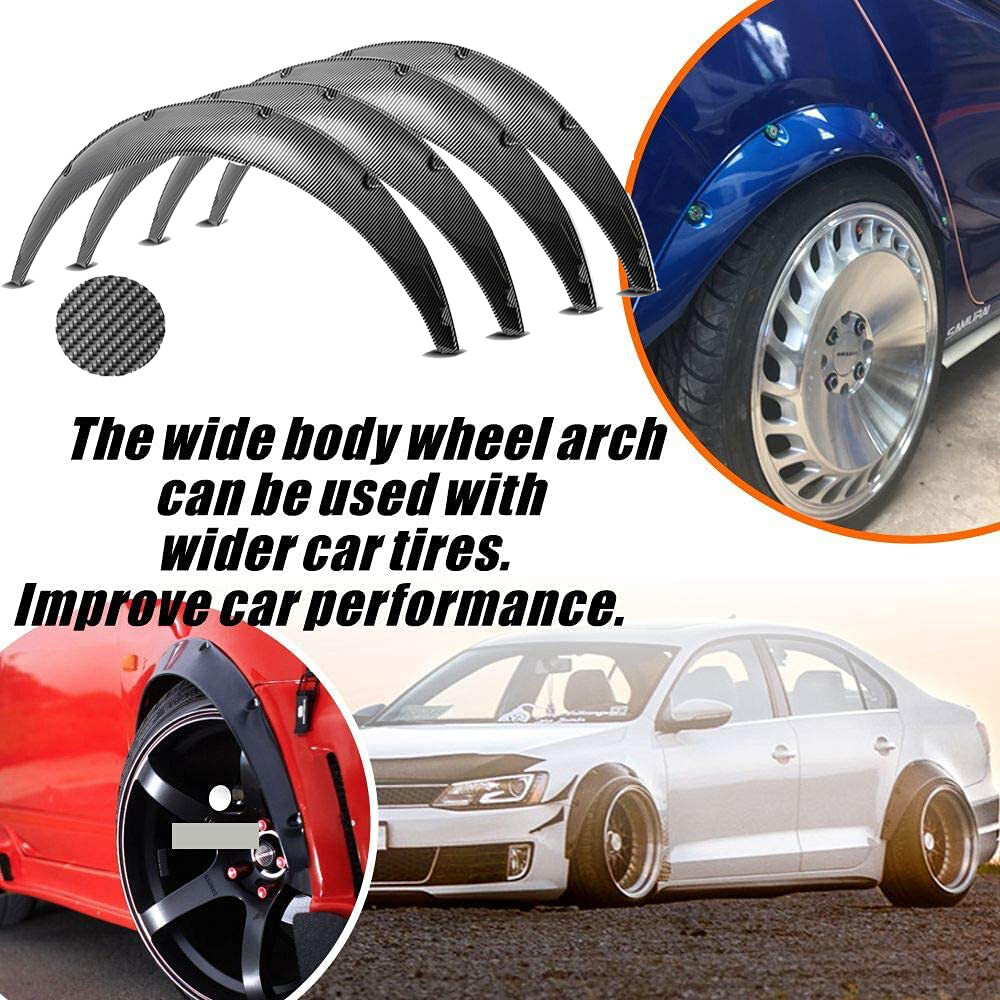 KEEPDSGN Wide Fender Flare Kit For Dodge Journey & Caravan – Extra Wide 4.5” Black Polyurethane