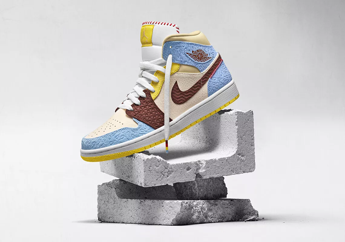 BNIB New Nike Air Jordan 1 Mid SE Fearless Maison Chateau Rouge