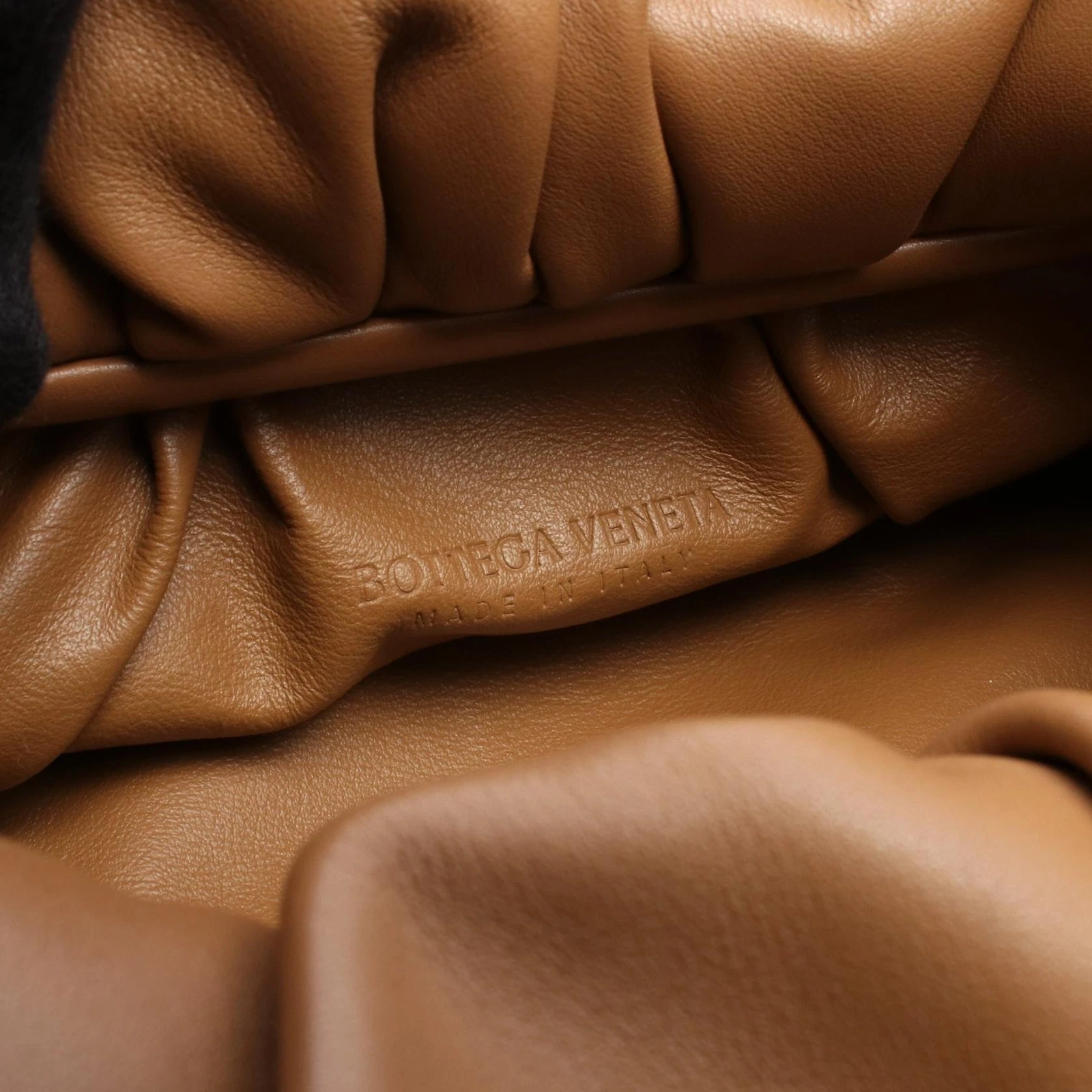 BOTTEGA VENETA The Shoulder Pouch Borsetta 610524 Pelle di Agnello Marrone Usato Do