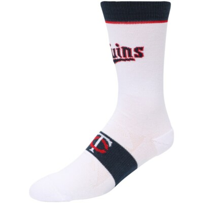 Minnesota Twins Uniform Gift Socks Large Men White Jersey Crew Navy Red MLB