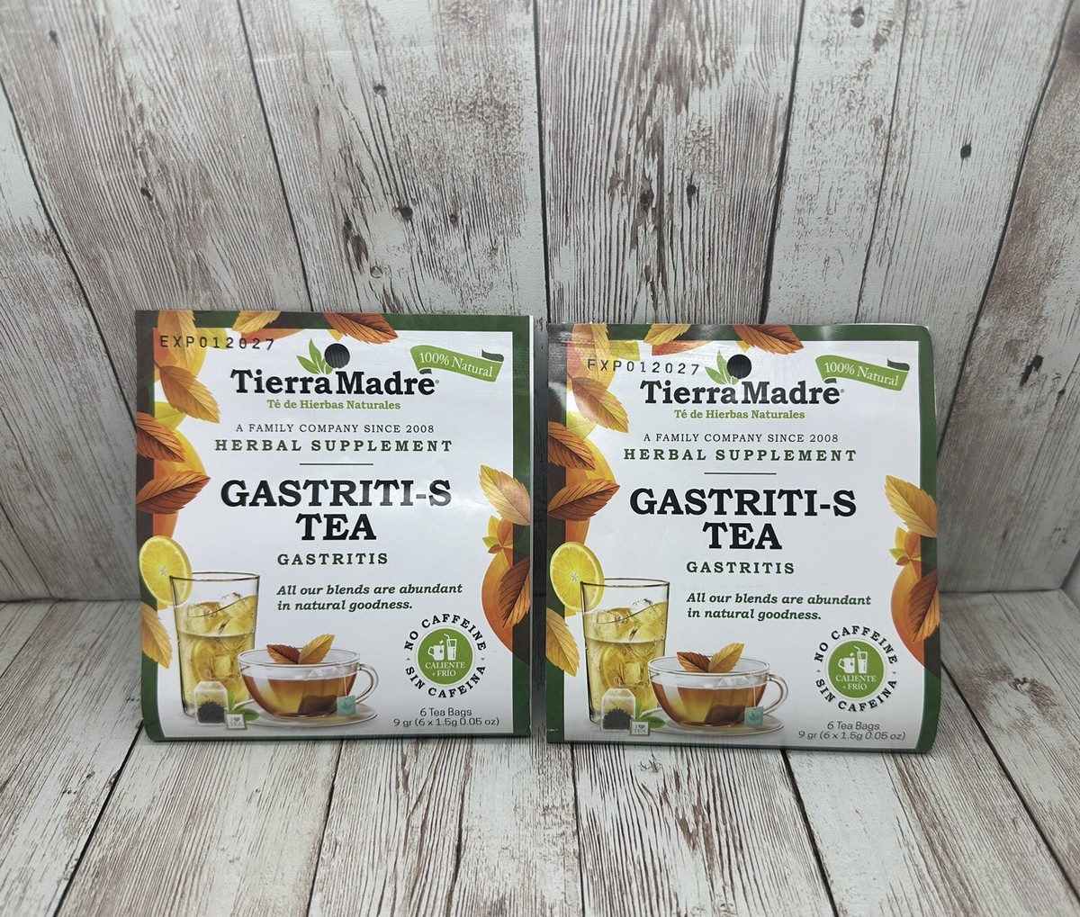 Tierra Madre Gastriti-S Herbal Tea – 12 Caffeine-Free Bags, Natural Support Blend