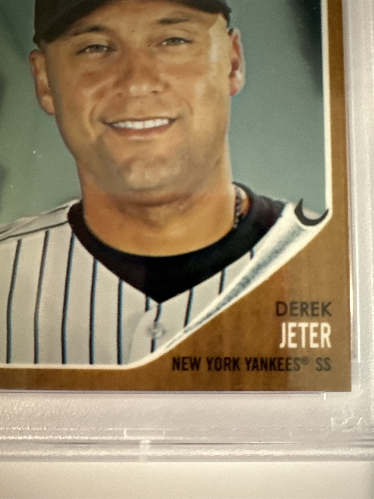 2011 Topps Heritage Chrome #C170 Derek Jeter /1962 HOF PSA 10 Yankees POP 32 view 4