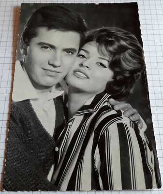 AK Film-Stars SENTA BERGER & REX GILDO - Portrait - alte Foto-StarPostKarte #712