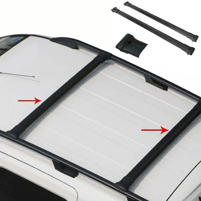 For Volvo XC90 SUV 2003-2016 Roof Racks Cross Bars aluminum (Black ) Foto 2 de 4