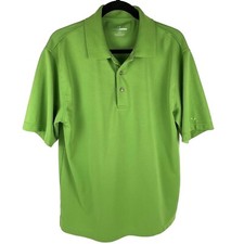 Grand Slam Men's Golf Shirt Polo Short-Sleeve Green Sz. L