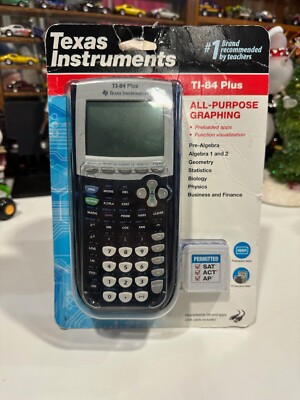 Texas Instruments TI-84 Plus Graphing Calculator  Black New Factory Sealed