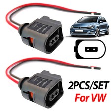 2 x F&Uuml;R VW Caddy Golf Multivan Passat Sharan Tiguan Touran T5 ABS-Sensor Stecker