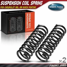 2Pcs Front Coil Springs for Chevrolet Bel Air Sedan Delivery 55-57 Buick Pontiac