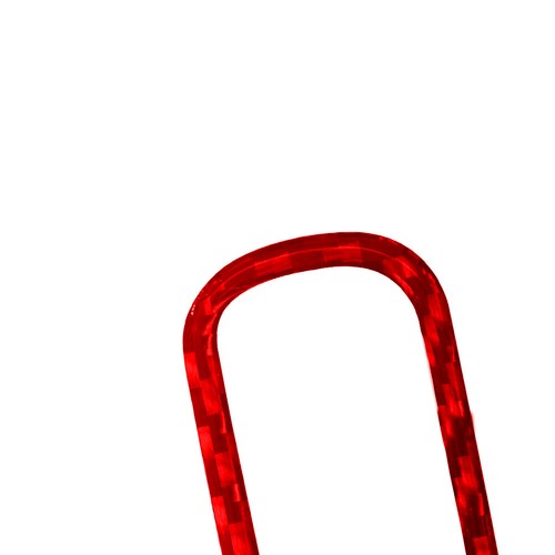 Cubierta de moldura de marco de manija de puerta trasera de fibra de carbono roja para KIA Sedona 2015-2016 - Imagen 6 de 16
