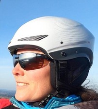 Charly Vitesse,  Gr. ML  58-62 cm , white,  leichter Helm zum Gleitschirmfliegen