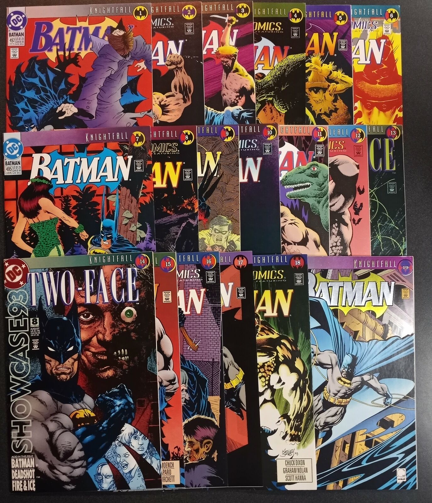 Batman Knightfall Complete 19 Issue DC Comic Book Set VF/NM Condition | eBay
