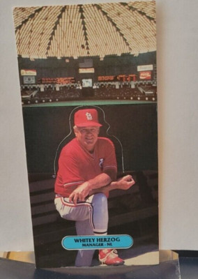 1986 LEAF ALL STAR GAME WHITEY HERZOG CARDINALS FOLD OUT POP UP FIGURE (A-G)